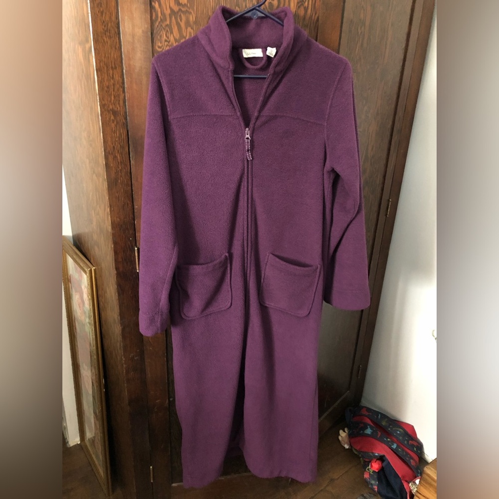 L.L. Bean Purple Zip Robe